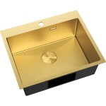 MEXEN - Solix ocelový dřez 1-bowl 600 x 500 mm, zlatá HC 6408601000-55HC