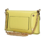 Stylová dámská kožená crossbody kabelka Clara, žlutá