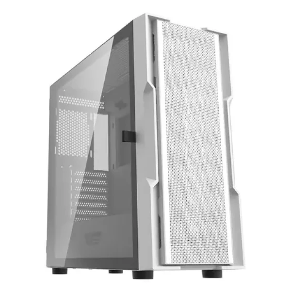 DarkFlash DK431 MESH bílá / E-ATX / bez ventilátorů / 3x USB-A / průhledná bočnice / bez zdroje (DK431 MESH WHITE WIT)