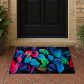 Protiskluzová podložka před dveře POTISK - barevné listy Šířka: 40 cm | Délka: 60 cm