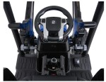 Mamido Dětský elektrický traktor MEGA D68 24V s přívěsem modrý