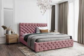 FRONTI Postel MODEL 02 120x200 starorůžová - MAGIC VELVET 2257