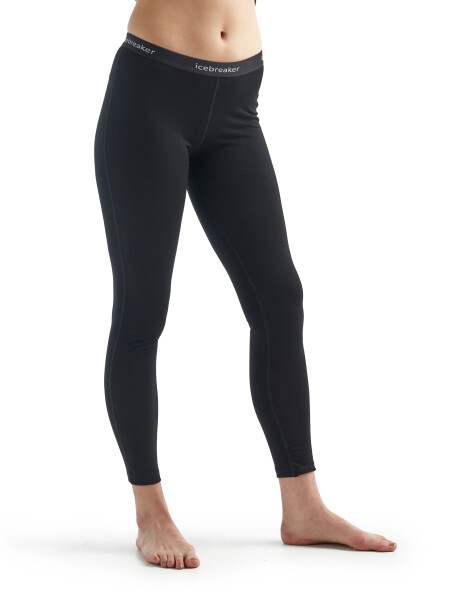 Dámské merino spodky ICEBREAKER Wmns 200 Oasis Leggings, Black velikost: S
