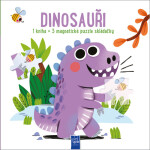 Dinosauři - Kniha + 3 magnetické puzzle skládačky