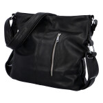 Praktická dámská koženková kabelka Anjitas fun, černá