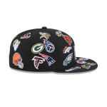 Pánská kšiltovka NFL Logo NFL NEW ERA 5950 All over černá Velikost: 7_1/8