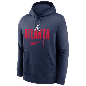 Nike Pánská mikina Atlanta Braves MLB Club Slack Hoodie Velikost: M