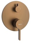SAPHO - ICONIC podomítková sprchová baterie, 2 výstupy, měď mat AF042PG