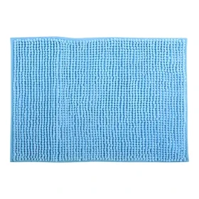 MSV CHENILLE světle modrá / Koupelnová předložka / mikrovlákno / protiskluzová / 50 x 80 cm