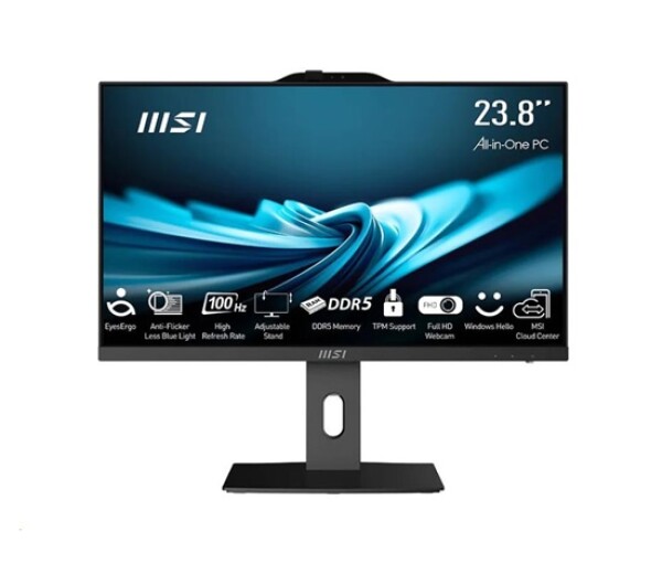 MSI AIO PRO AP242P (PRO AP242P 14M-1090XEU), i3-14100, 23.8" FHD, Anti-Glare, 16GB, 512GB SSD, No OS, Black EDF_2666505