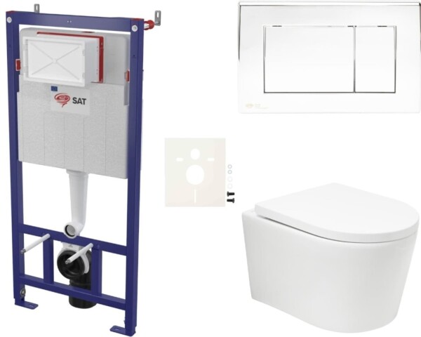 Závěsný WC set do lehkých stěn / předstěnová SAT BREVIS SIKOSSBRTOR21K SIKOSSBRTOR21K