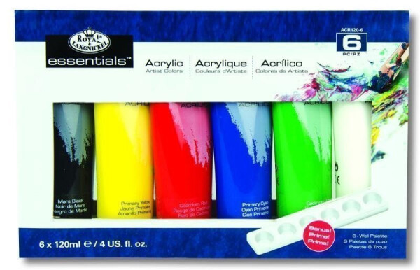 Akrylové barvy Royal Langnicke ARTIST 6x120 ml