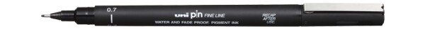 UNI PIN 07 liner 0,7 mm černý voděodolný uni pin 07 fineliner 0,7mm černý technické pero liner voděodolný světlostálý super ink na kreslení psaní kontury
