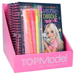 Top model Top model, 3497670, Neon doodle book, kreativní omalovánky se samolepkami a pery