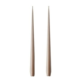Ester & erik Svíčka Taper Lacquer 32 cm – 18 Nougat Note – set 2 ks, béžová barva, vosk