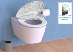 Eisl - Duroplastové WC sedátko se zpomalovacím mechanismem SOFT-CLOSE MOSAIC GREY, ED82118 ED82118