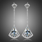 Náušnice Swarovski Elements Luziana, Modrá
