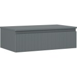 MEXEN/S - Rivel koupelnová skříňka pod umyvadlo 80 cm s deskou, 1 šuplík, reliéf , grafit mat 91A20-08023-1-BFC66