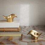 Georg Jensen Pozlacený svícen na čajovou svíčku Cobra Gold – set 2 ks, zlatá barva, stříbrná barva, kov