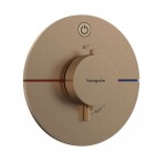HANSGROHE - ShowerSelect Comfort Termostatická baterie pod omítku, kartáčovaný bronz 15553140