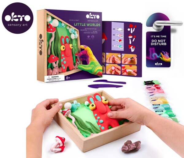 OKTO Modelování Malý svět v rámečku motiv "Skřítek" 21x21 cm, OKTO, W051112