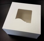 Dortisimo Dortová krabice bílá čtvercová s okénkem (32 x 32 x 18 cm)