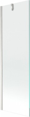 MEXEN/S - Next vanová zástěna FIX 60 x 150, transparent, nikl kartáčovaná 895-060-000-00-00-97