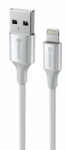 SWISSTEN TEXTILE II datový kabel USB - Lightning 1.5m bílá (71523310)