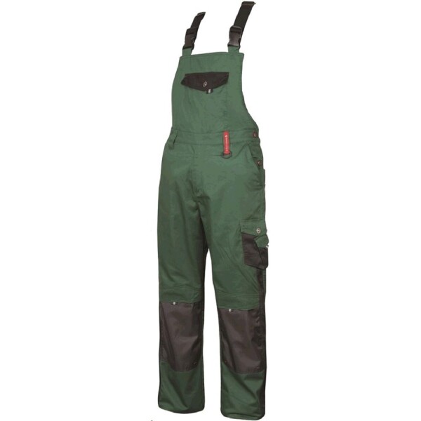 Montérkové kalhoty s laclem PRE100 H9502 zelená-černá 64 zelená/černá