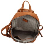 Trendy dámský koženkový kabelko-batoh Zodak, hnědý