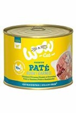 WOW Cat konzerva Adult Paté kuře s krevetami 200g