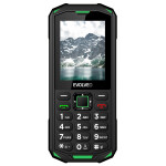 EVOLVEO StrongPhone X5, vodotěsný odolný Dual SIM telefon, černo-zelený