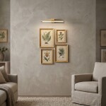 Koupelnové nástěnné LED svítidlo SWE043-1W 40cm GOLD OSW-20143