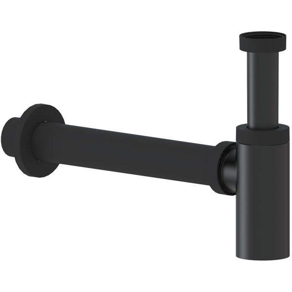 CERANO - Sifon umyvadlový - 5/4" - plast - DN40 - černá matná - 30 cm
