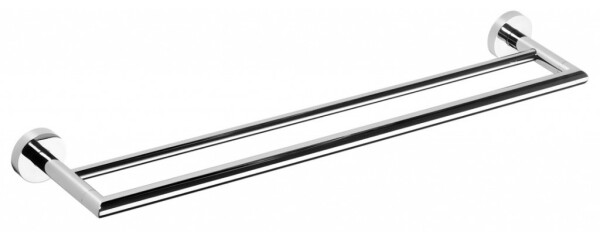 SAPHO - X-ROUND E dvojitý držák ručníků 800, chrom XR425