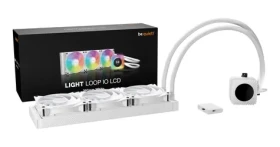 Be quiet! Light Loop IO LCD 360mm bílá / Vodní chlazení CPU / 3x120mm ventilátor / IPS displej 2,1" / RGB LED (BW033)