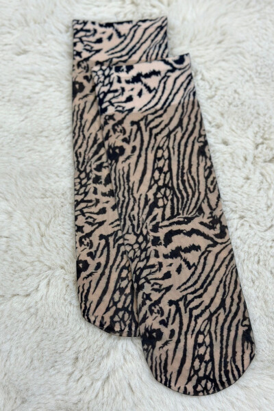 SOCK PRINT 57 béžová UNI