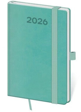 Diář 2026 týdenní kapesní Print Pop - světle zelená