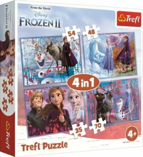 Trefl - Puzzle - Ledové království 2: Cesta do neznáma 4v1