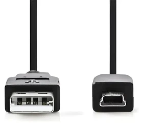Nedis CCGB60300BK20 černá / USB kabel / A Zástrčka - Mini 5-Pin Zástrčka / 2 m (CCGB60300BK20)