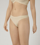 Dámské tanga Aura Spotlight High Leg string krémová Triumph YELLOW