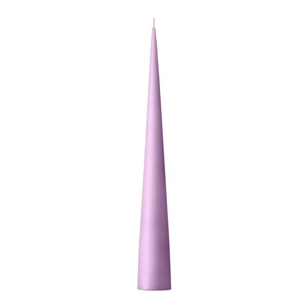Ester & erik Svíčka Cone 37 cm – 07 Crocus Delight, fialová barva, vosk