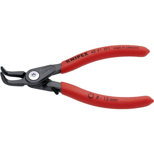 Knipex 48 41 J01 kleště na pojistné kroužky Vhodné pro (kleště na pojistné kroužky) vnitřní kroužky 8-13 mm Tvar hrotu zahnutý o 90°