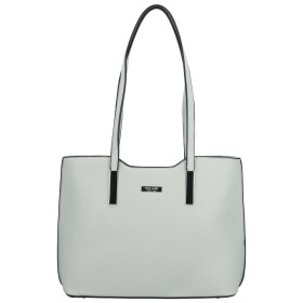 Stylová dámská kabelka na rameno Delami Velvet Aura, světle šedá