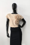 OLGA BLOUSE WARM BEIGE 36