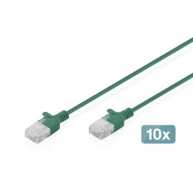 Digitus DK-1618-020S-G-10 RJ45 síťové kabely, propojovací kabely CAT 6 U/UTP 2 m zelená 10 ks