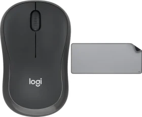 Logitech M240 Silent černá + podložka Studio Series šedá / Sada myš + podložka / 4000 DPI / 3 tlačítka