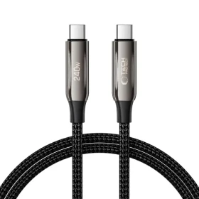 Tech-Protect UB10T UltraBoost černá / Kabel USB-C - USB-C / PD 240W / QC4.0 / 100 cm