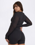 Tričko Organic Basics Active Mesh Long Sleeve Tee Black
