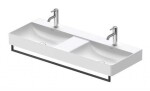 DURAVIT - Příslušenství Držák ručníku, délka 114 cm, matná černá 0031204600